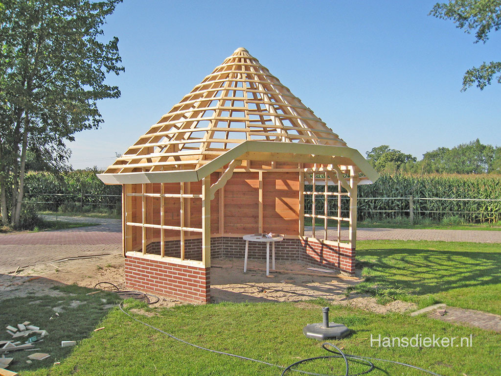 Roeispaan definitief academisch Tuinhuis met rieten dak (Ambt Delden) - Hans Dieker